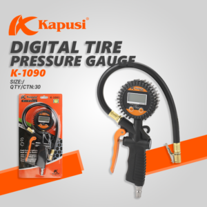Digital Tyre Inflator with Pressure Gauge_K-1090